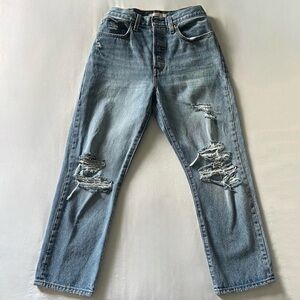 Levi’s Light Washed Straight Leg Jeans